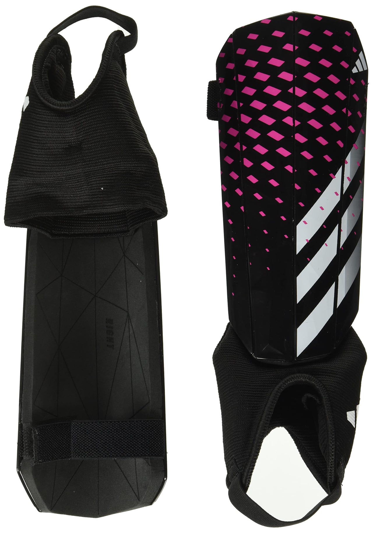 adidas Unisex-Child Soft Ground Match Predator Shin Guards Black/White/White Small