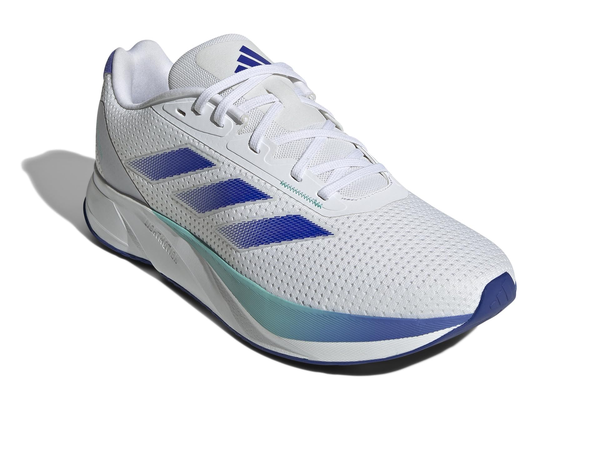 adidas Mens Duramo SL Running Sneaker White/Lucid Blue/Flash Aqua 15