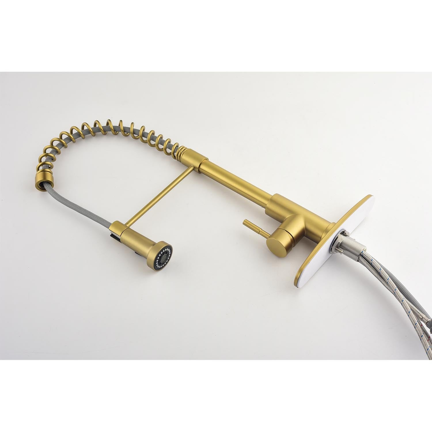 Pull down Single Handle Spring Kitchen Faucet