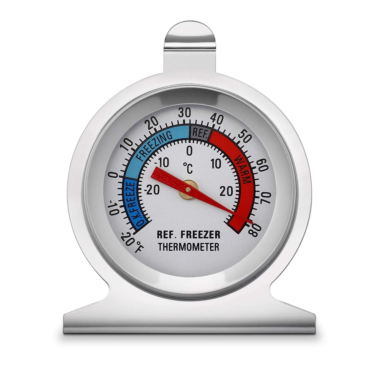 KT THERMO Dial Refrigerator Thermometer with Instant Read2-Inch Stainless Steel Freezer Thermometer