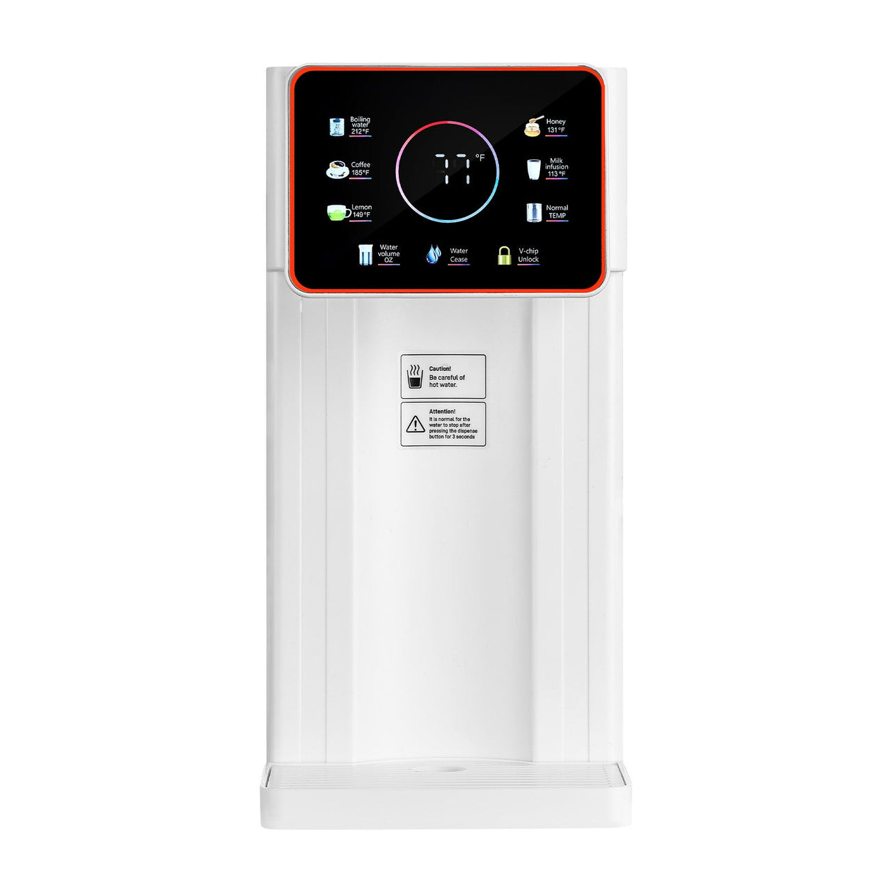 Countertop Instant Hot Water Dispenser with 6 Temps 7 Volumes 101oz Tank