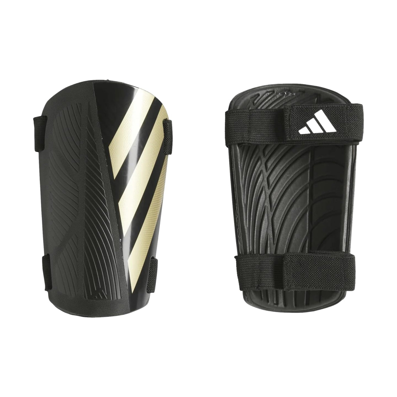 adidas unisex-adult Tiro Match Shin Guards Black/Gold Metallic/White Small