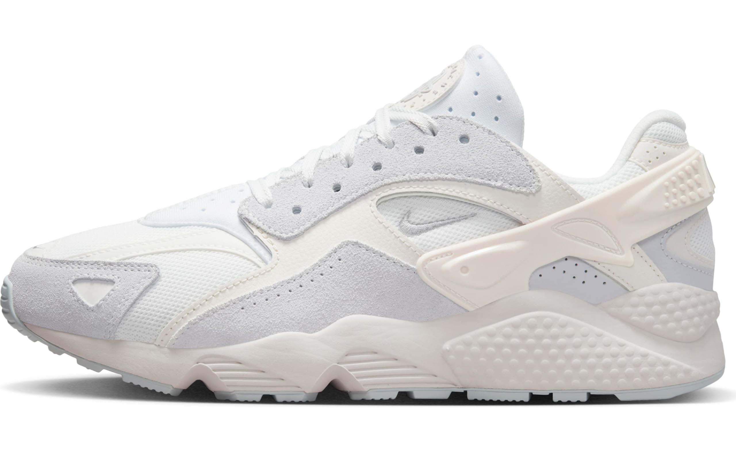 Nike Air Huarache Runner Mens Shoes (DZ3306-100 Summit White/White/Pure Platinum/) Size 8