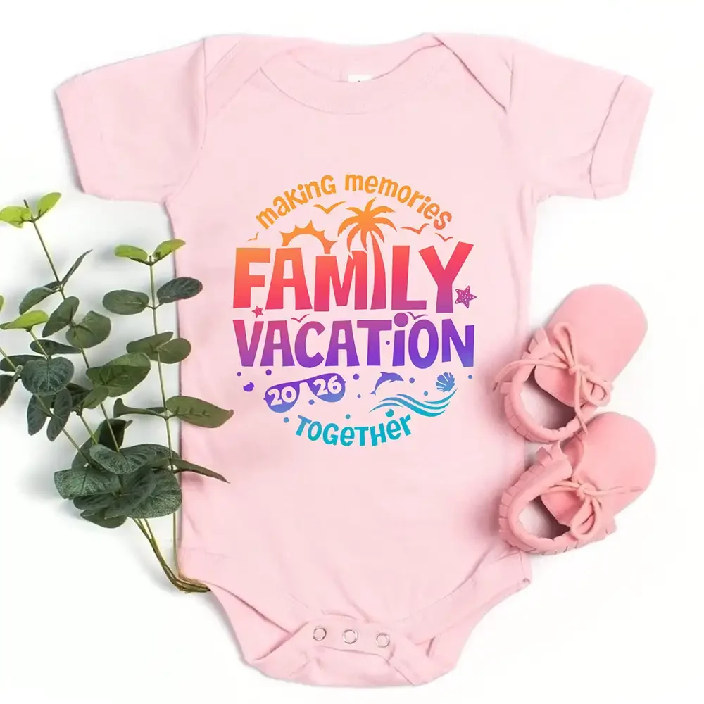Family Vacation 2026 Shirts – Matching Outfits for Making Memories Together Baby Onesie