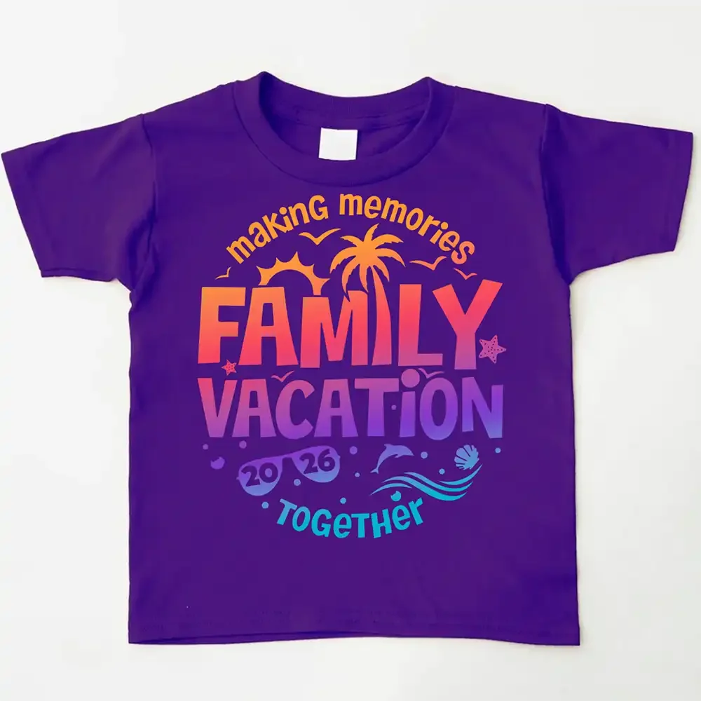 Family Vacation 2026 Shirts – Matching Outfits for Making Memories Together Kids
