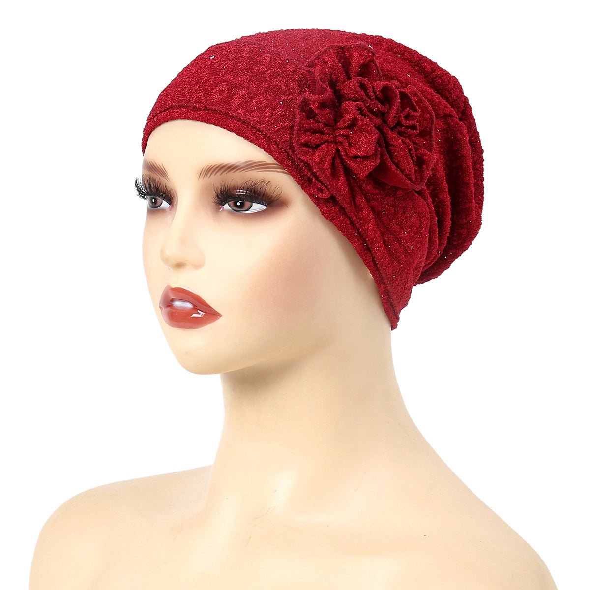 Fashion Women Solid Rose Flower Stretch Underscarf（MH112）