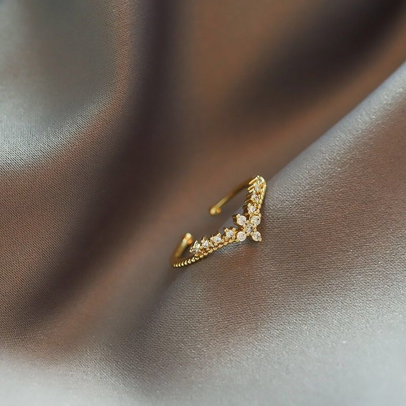 Fashionable And Personalized Light Luxury Open Ring(MAC233)