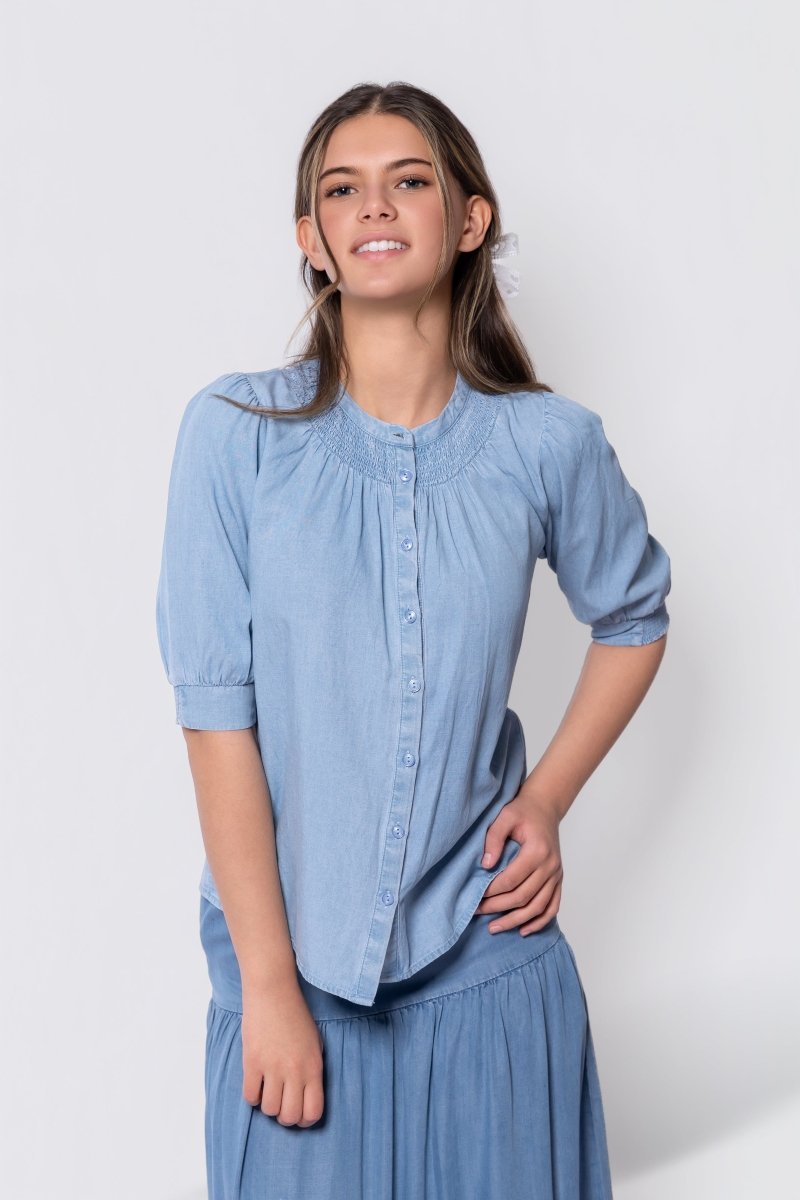Fatima Top (Chambray)