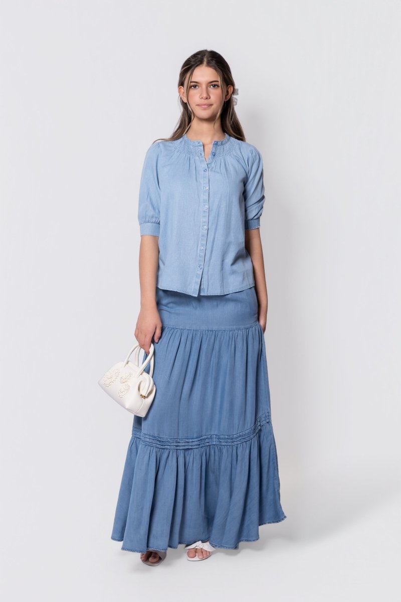 Fatima Top (Chambray)