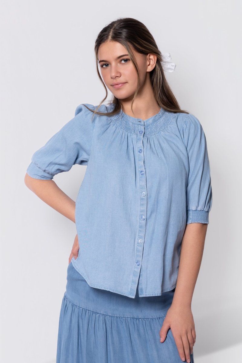 Fatima Top (Chambray)