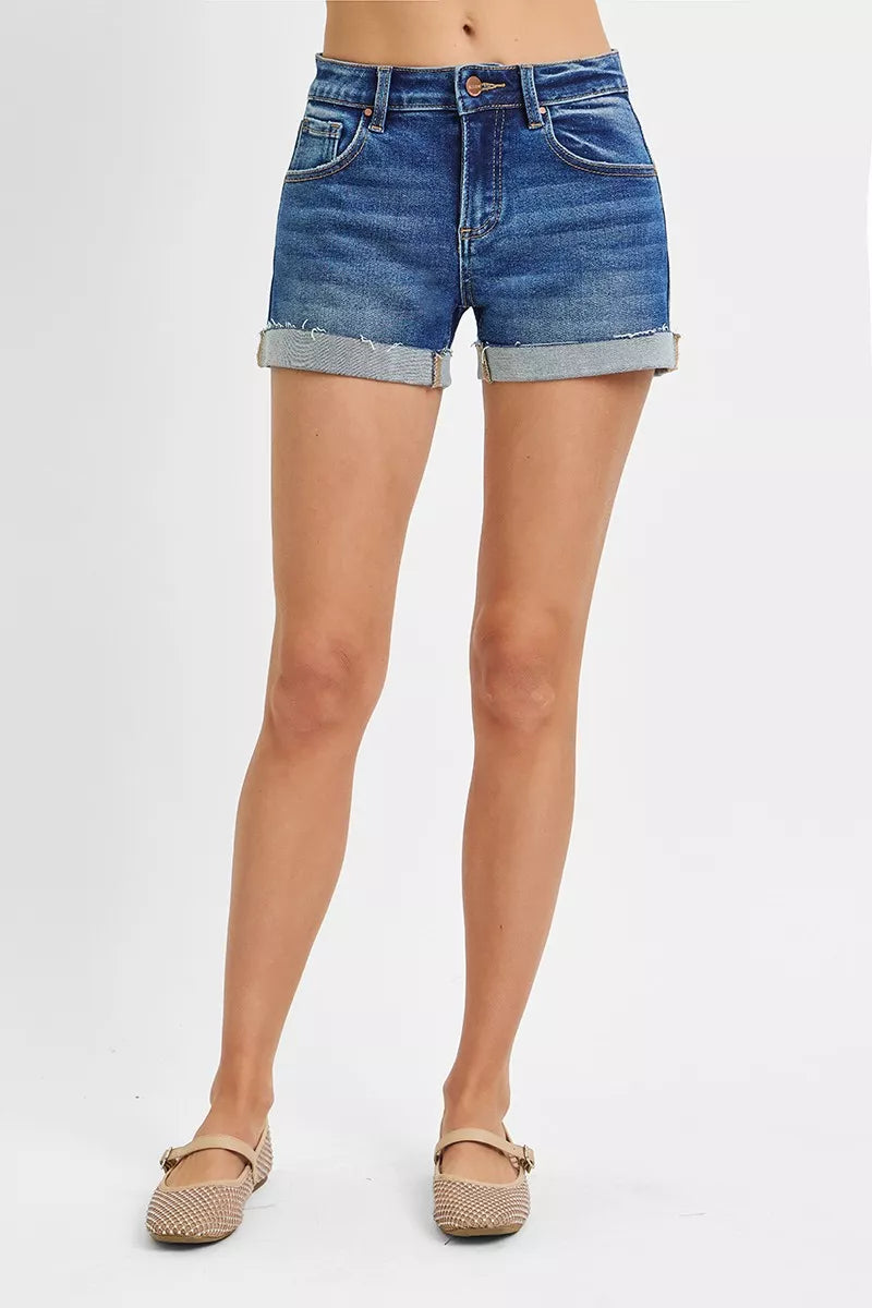 RISEN Low Rise Cuffed Shorts