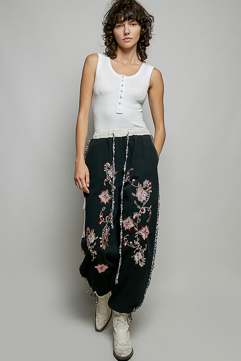 POL Colorful Button Round Neck Ribbed Tank