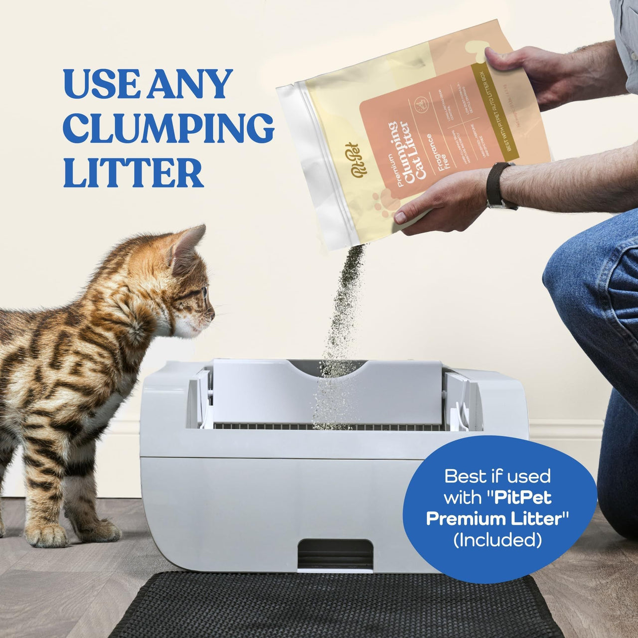 Smart Cat Litter Box Cat Litter Box Wide Opening