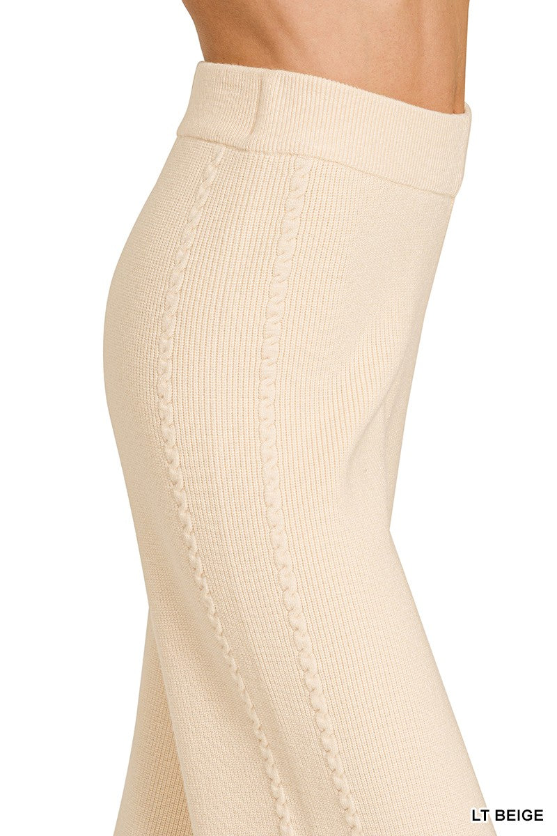 Zenana Viscose Sweater Pants