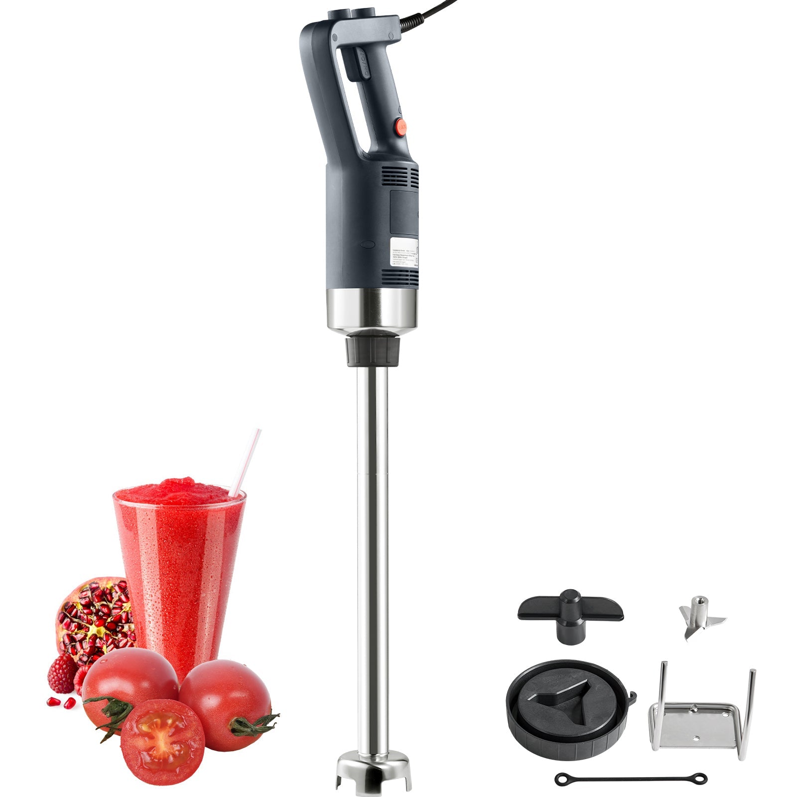 Commercial Immersion Blender, 750W 20' Heavy Duty Hand Mixer, Variable Speed Kitchen Stick Mixer with 304 Stainless Steel Blade, Multi-Purpose Portable Mixer for Soup, Smoothie, Puree, Baby Food