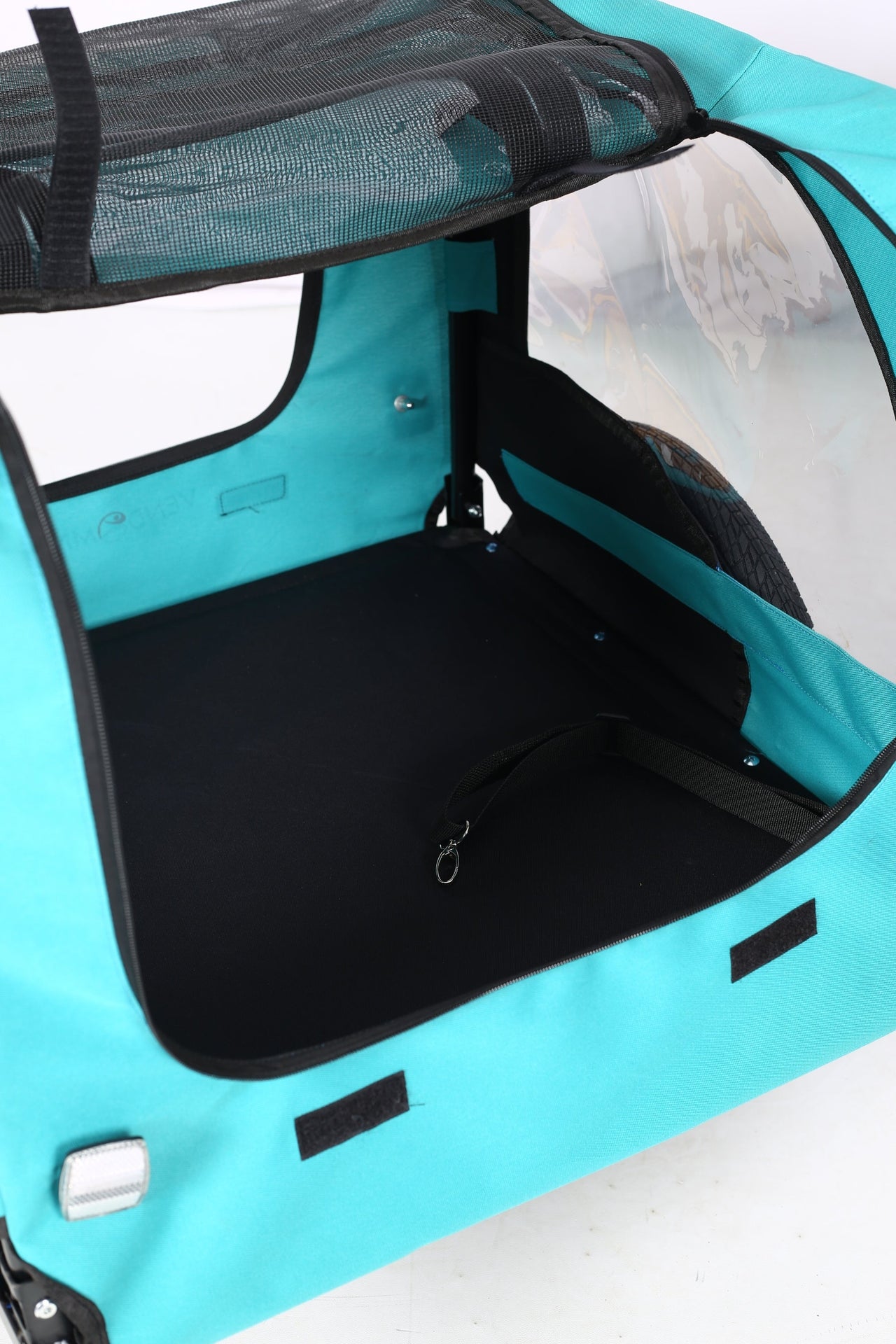 Pet Bike Trailer Dog Cart for Bicycle, Suitable for Small and Medium Pets, Easy Folding Cart Frame, Quick Release Wheel, Non-Slip Floor, Internal Leash