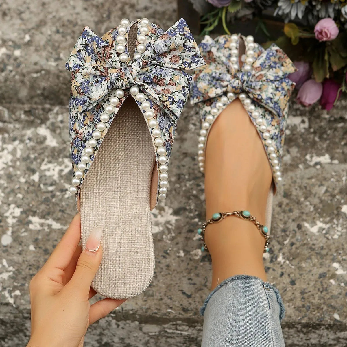 Round Toe Flats Sandals