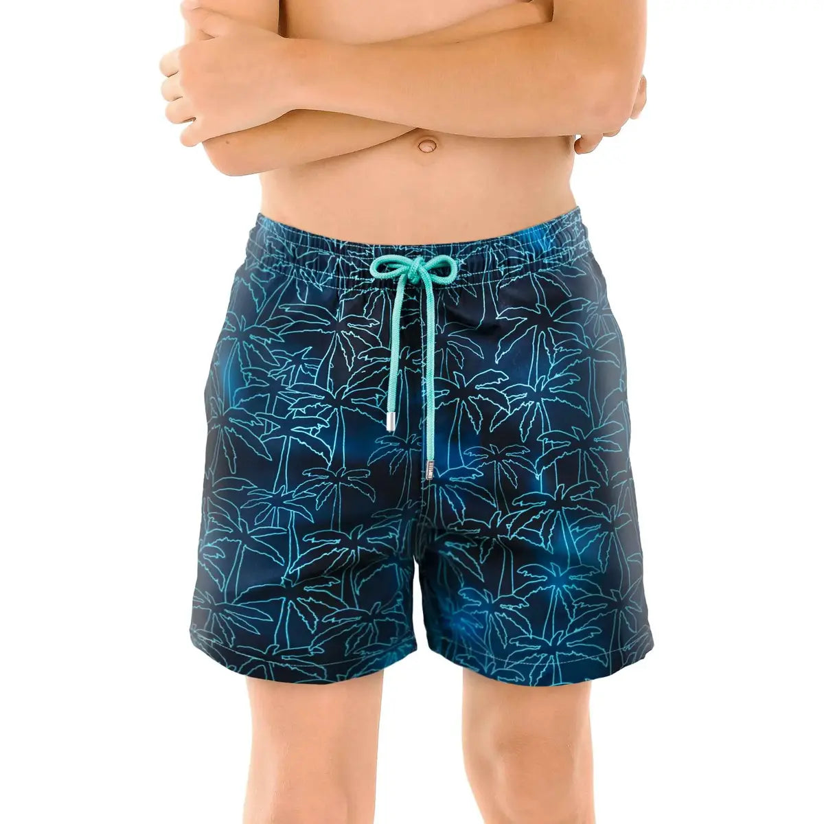 Boys Hybrid Swim & Play Shorts – Foggy Palms