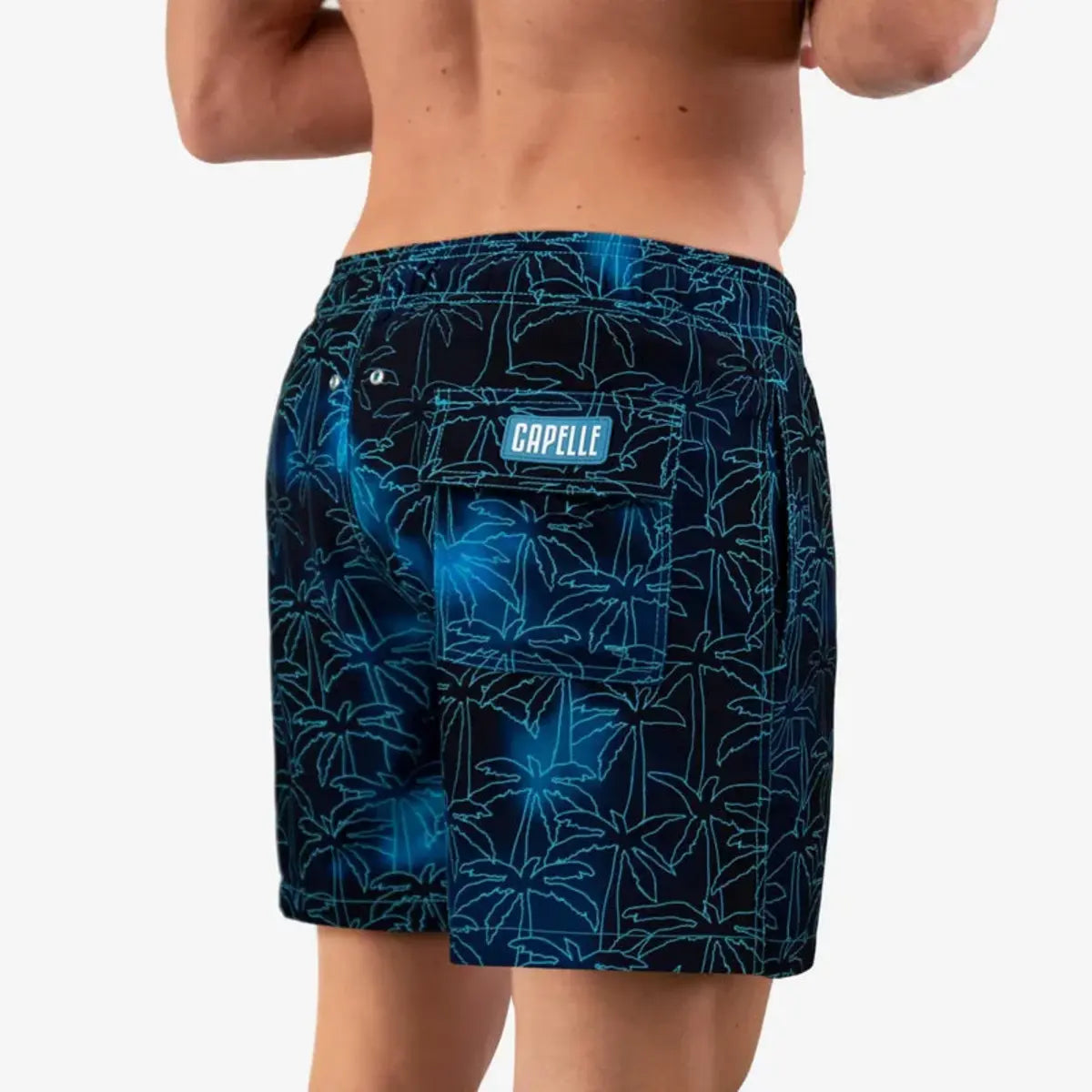 Men’s Premium Compression-Lined Hybrid Shorts – Foggy Palms
