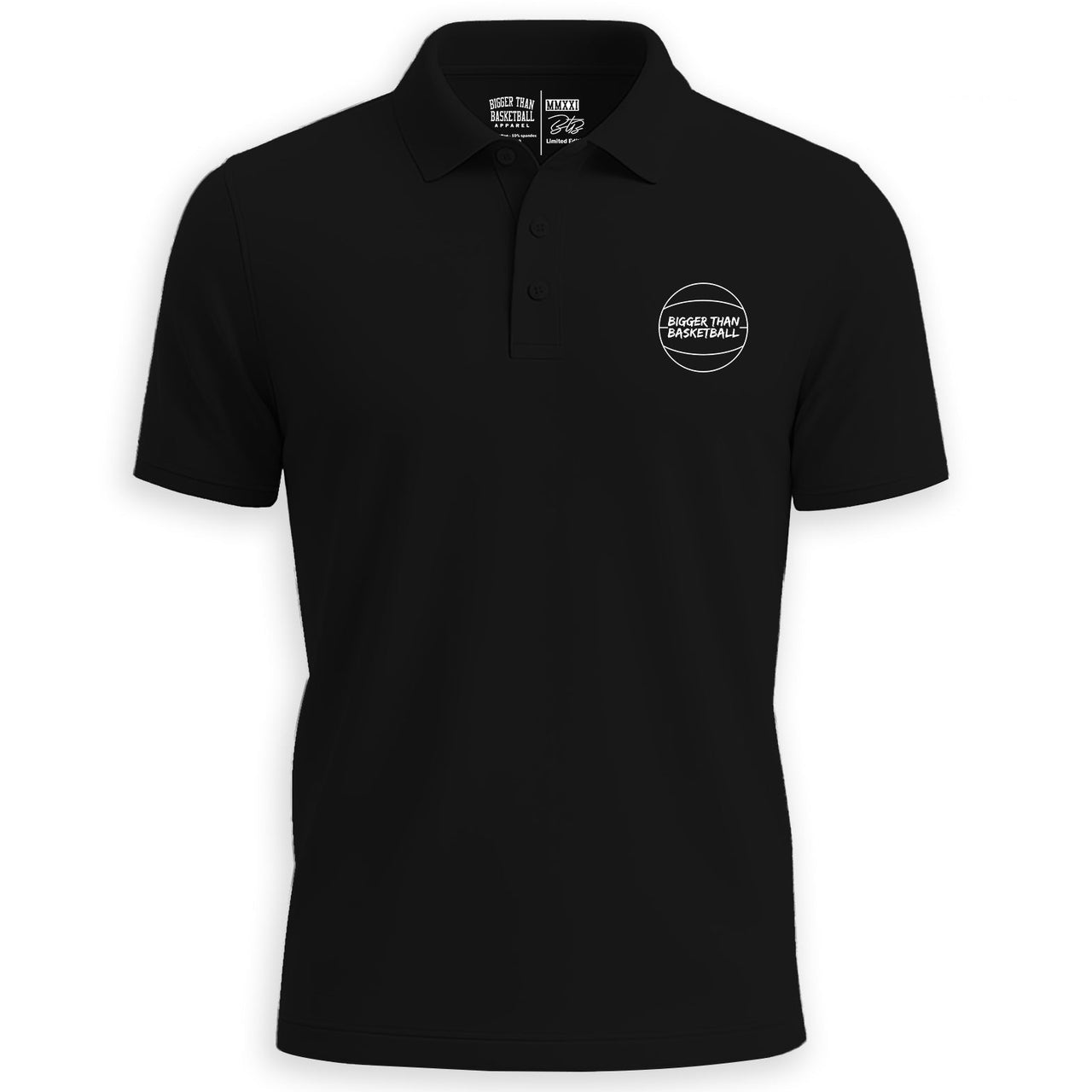 Bigger Than Basketball - Polo - Black