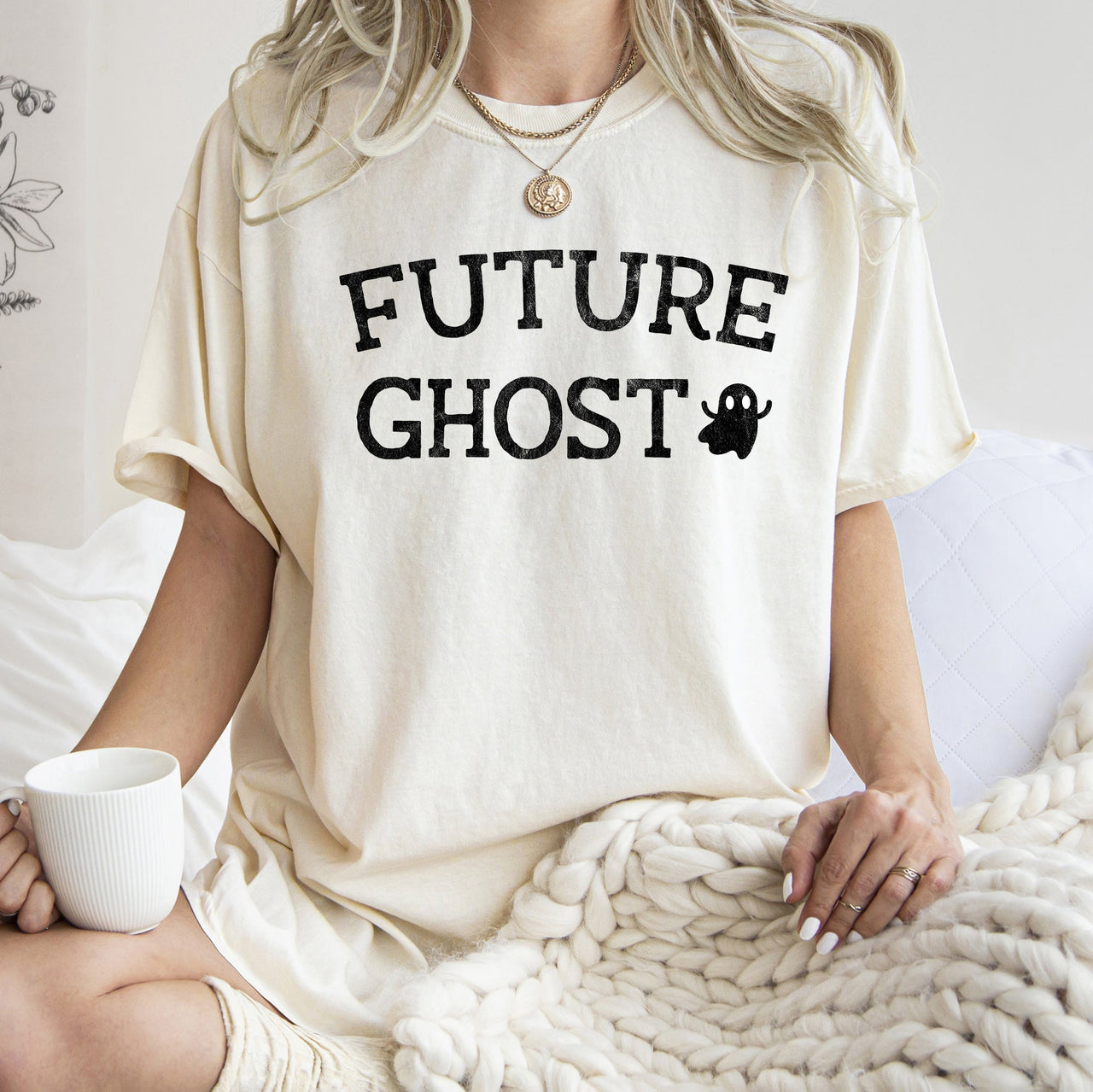 Future Ghost Retro Halloween Deluxe Edition Official Collection Comfort Colors Tee