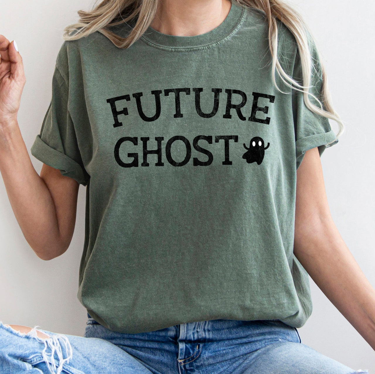 Future Ghost Retro Halloween Deluxe Edition Official Collection Comfort Colors Tee