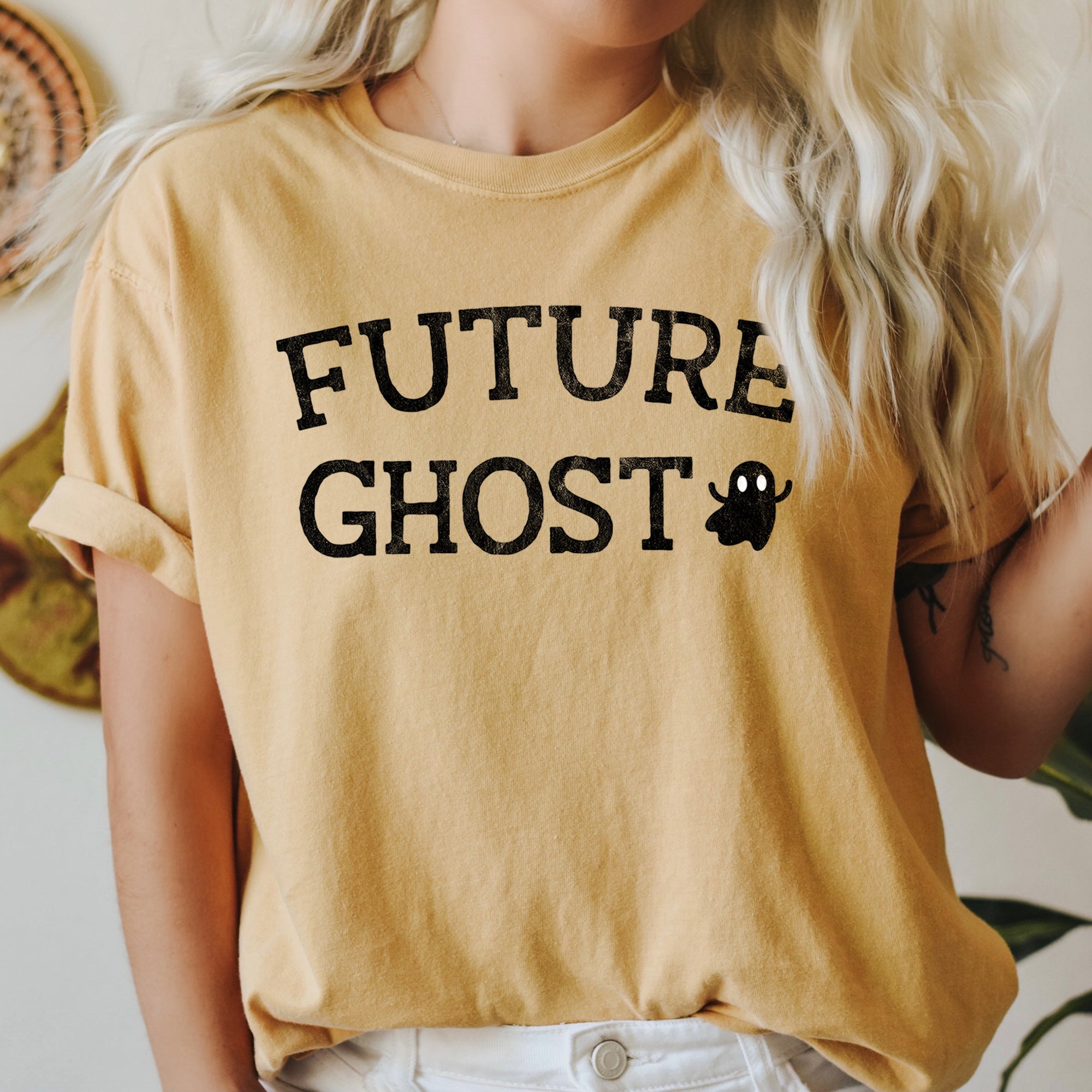 Future Ghost Retro Halloween Deluxe Edition Official Collection Comfort Colors Tee