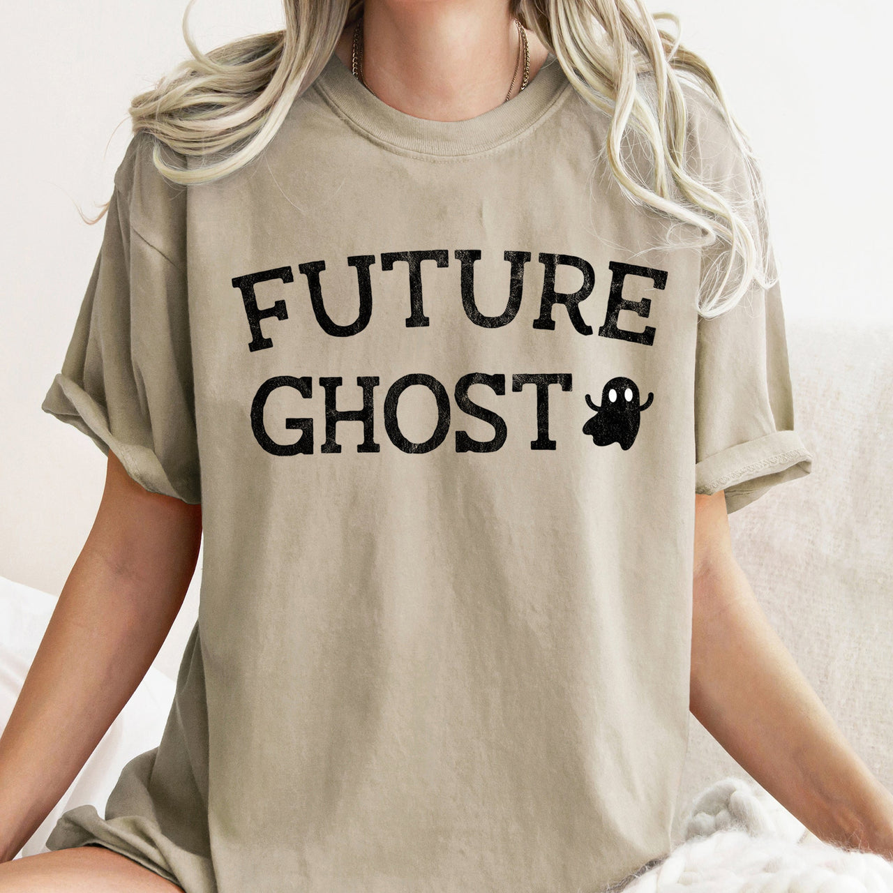 Future Ghost Retro Halloween Deluxe Edition Official Collection Comfort Colors Tee