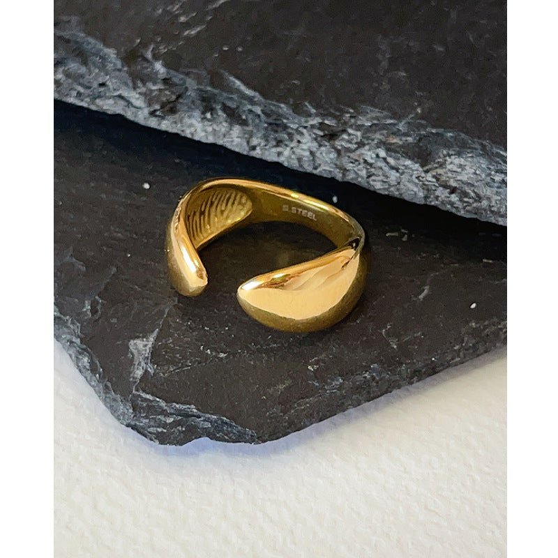 Geometric Brilliance Ring Minimalist High-Shine Bands for Stacking & Styling (MAC272)