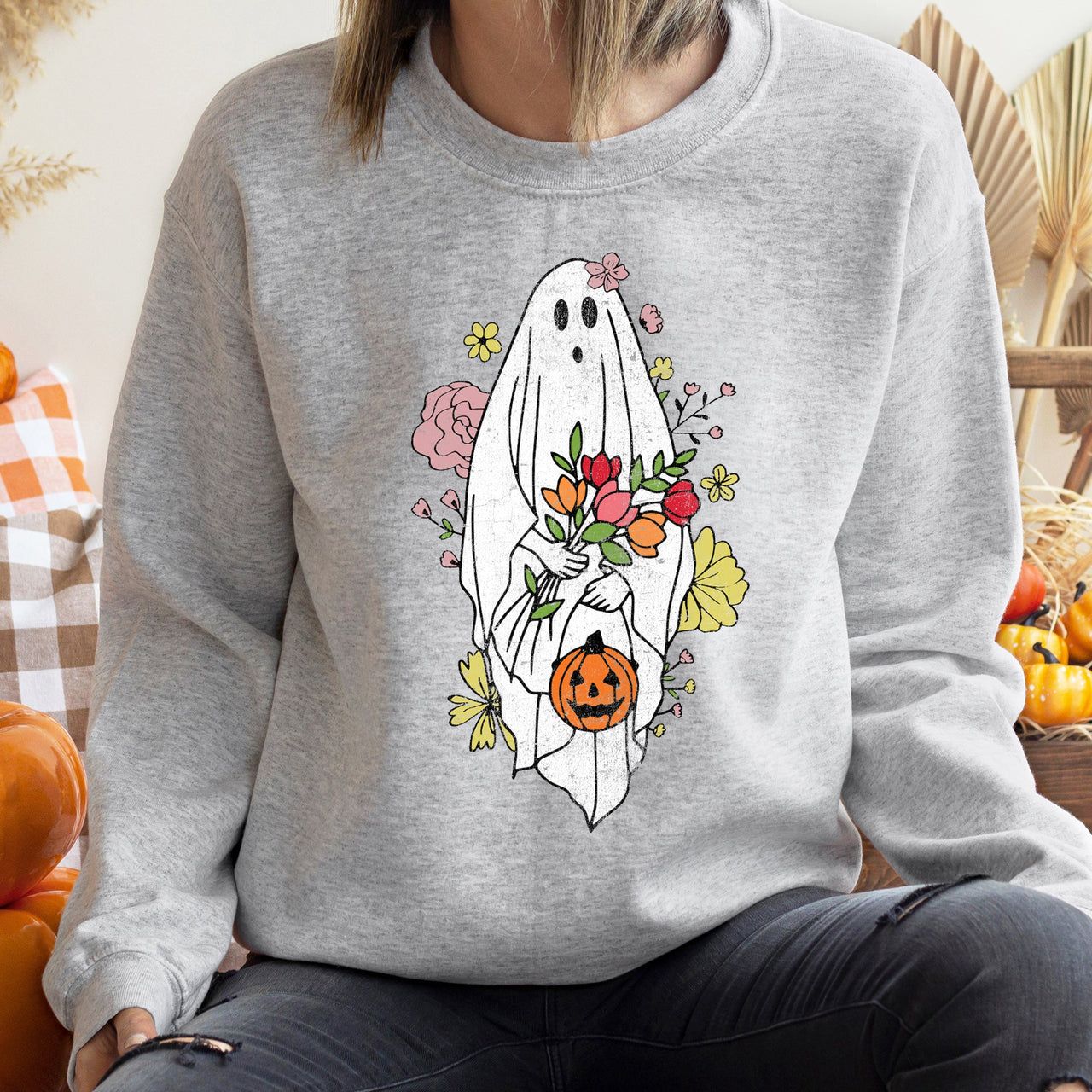 Ghost Bride Halloween Night Ghostly Portrait Spooky Graphic Limited Edition Sweatshirt