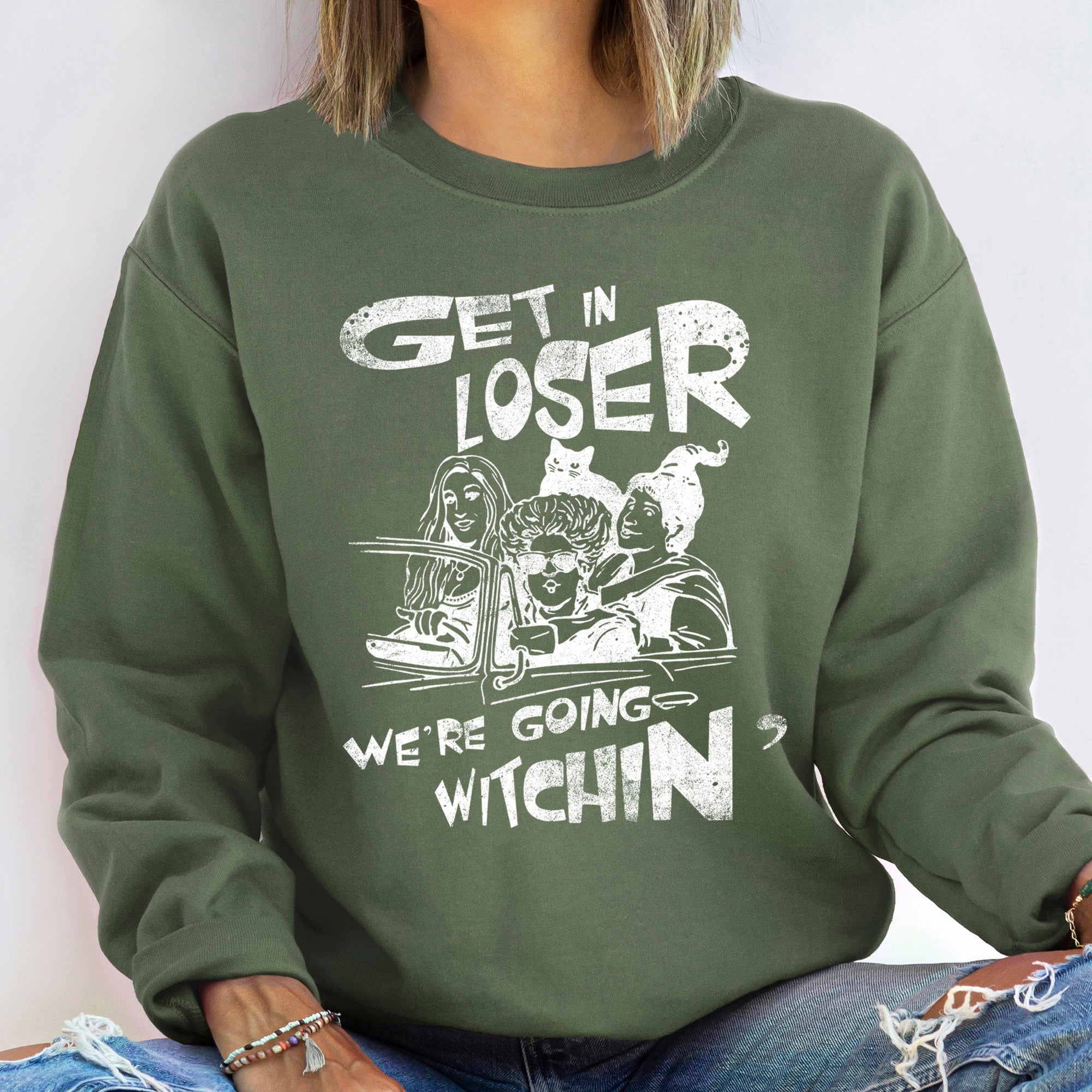 Going Witching Vintage Halloween Spooky Season Edition Limited Cozy Graphic Sweatshirt
