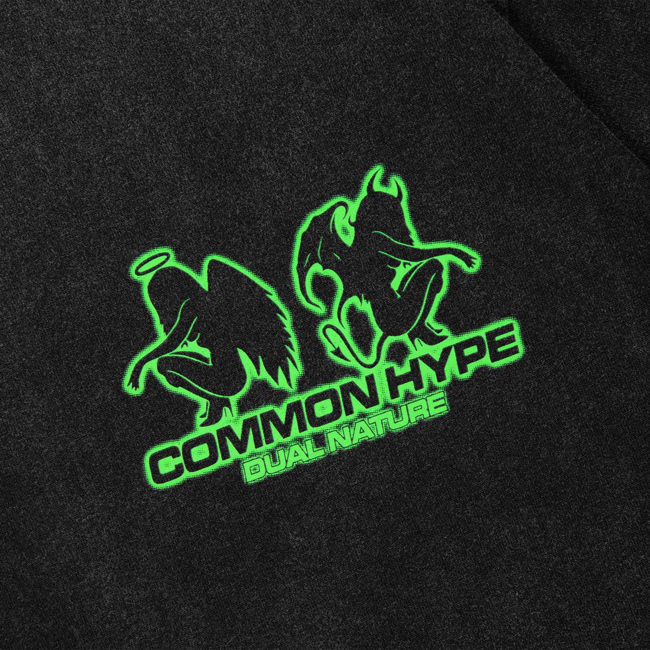 Common Hype Dual Nature Tee Washed Black