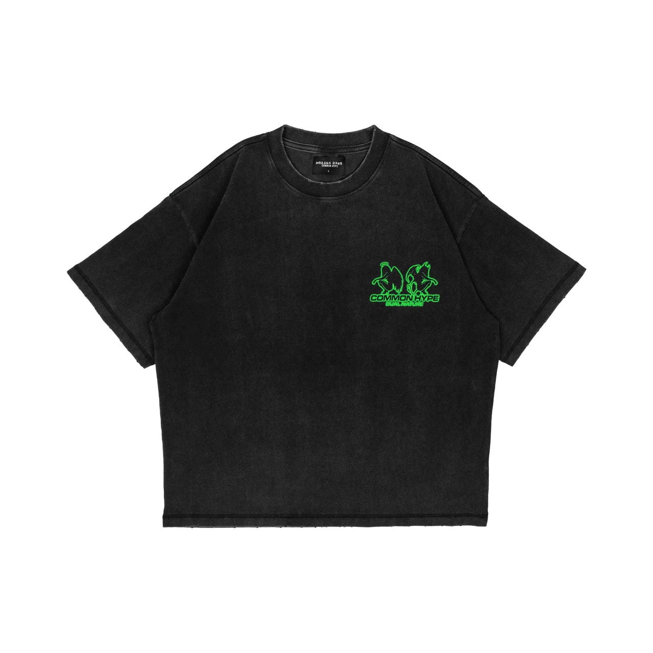 Common Hype Dual Nature Tee Washed Black