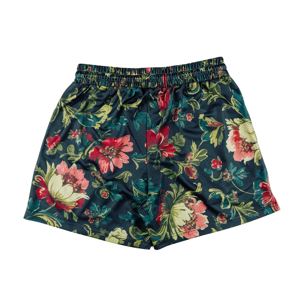 Common Hype Floral Mesh Short Deep Green