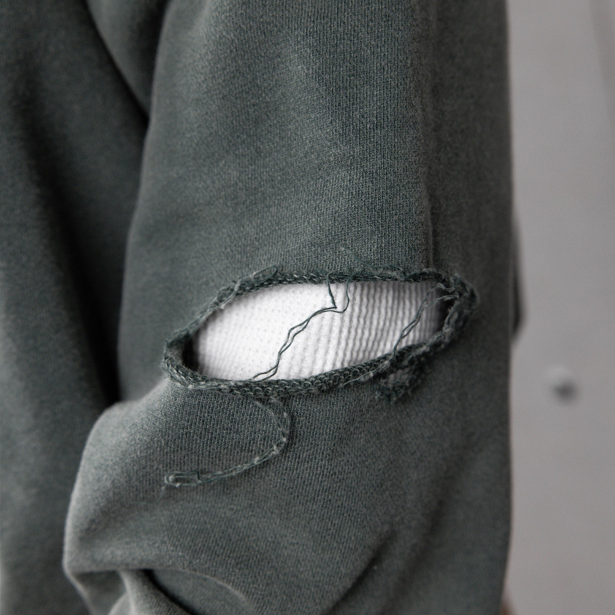Commons Reversible Thermal Zip Up Faded Green/White