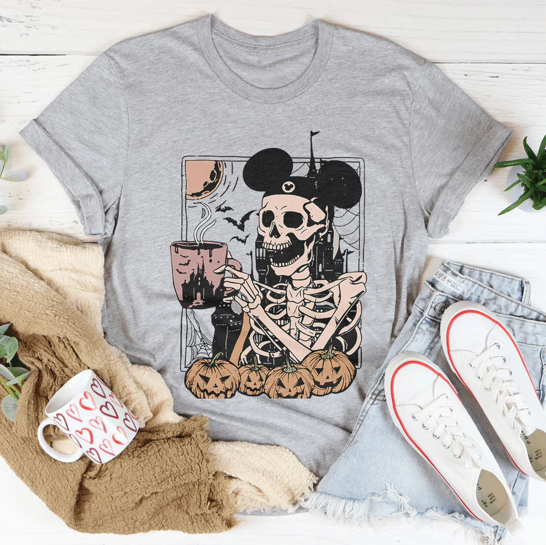 Halloween Skeleton Mouse Ears Tee