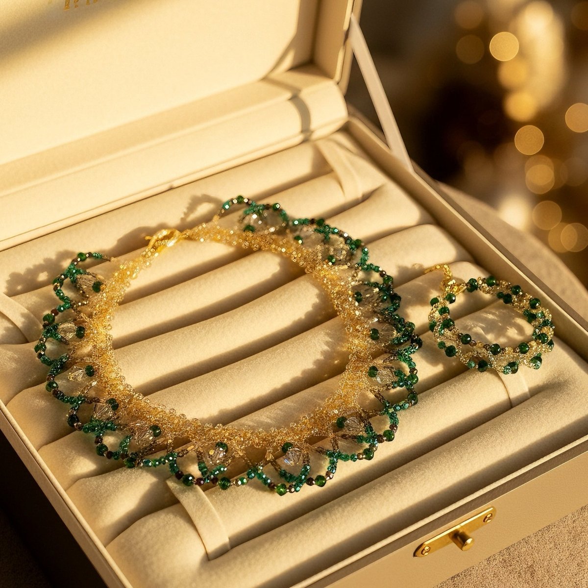 Handmade Woven Beaded Necklace | Glass Beads & Shell Pearls Choker | Intricate Seed Bead Art Necklace (MAC343)