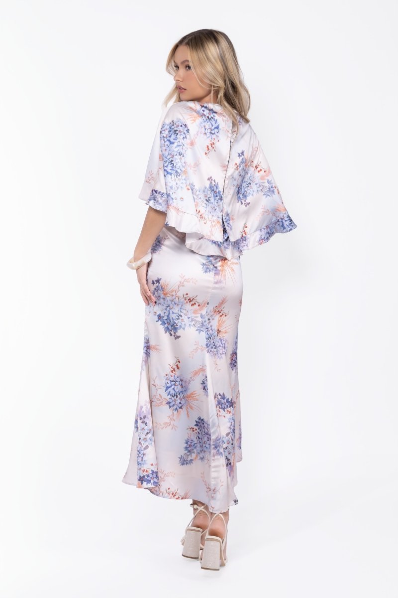 Harper Dress (Ivory Pattern)