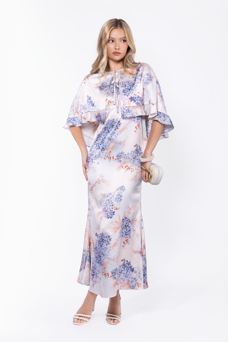 Harper Dress (Ivory Pattern)