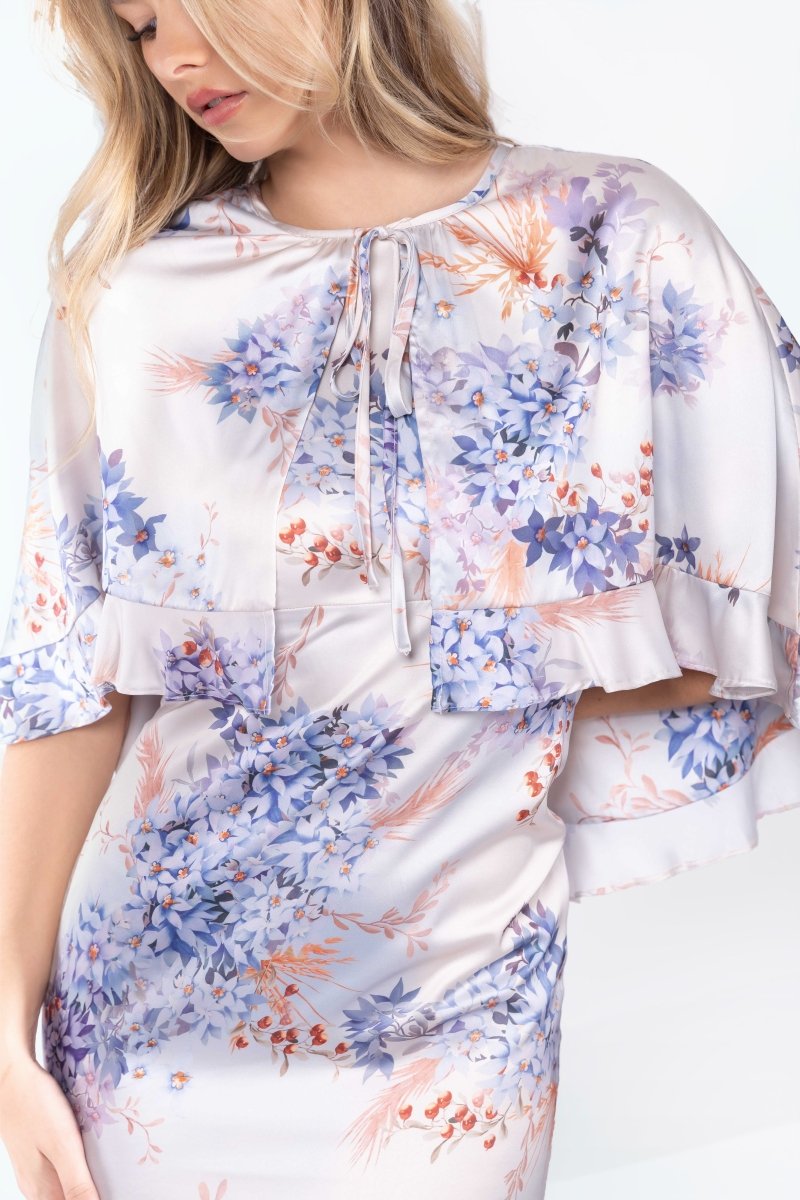 Harper Dress (Ivory Pattern)