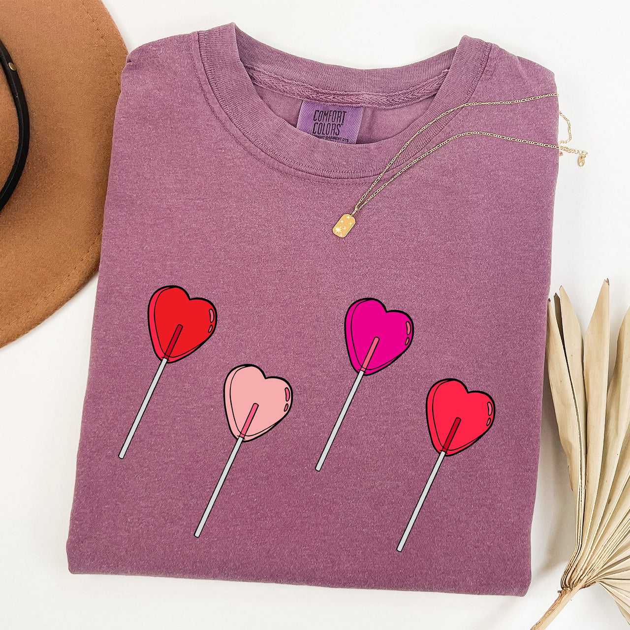 Valentine's Candy, Lollipop, Sweet Heart Valentine's Day Edition Comfort Colors Tee
