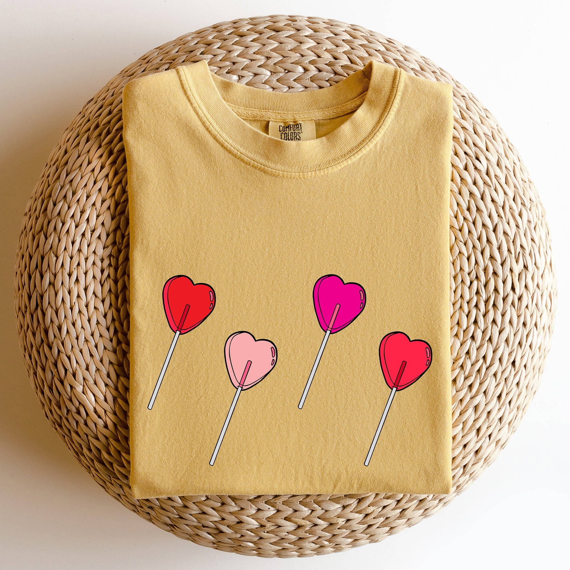 Valentine's Candy, Lollipop, Sweet Heart Valentine's Day Edition Comfort Colors Tee