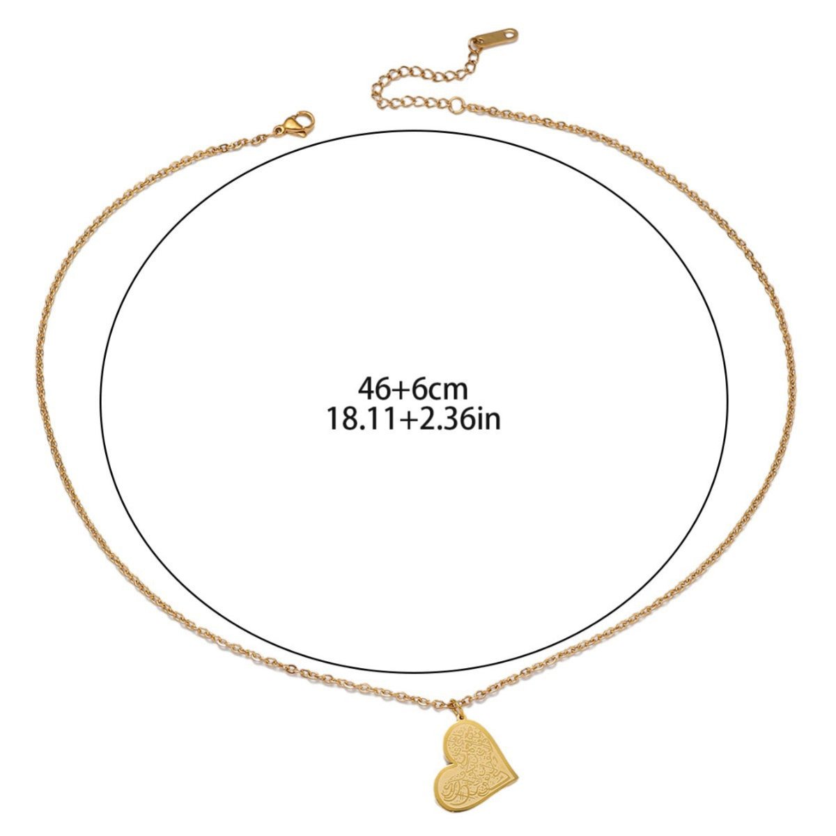 High-End Engraved Love Titanium Steel Necklace (MAC232)（WITH GIFT BOX）
