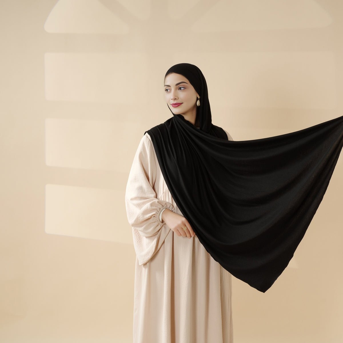 Perfect Hijab for Eid: Premium Modal Jersey Long Scarf – Soft, Breathable & Elegant in 8 Colors Shawl (MH105)
