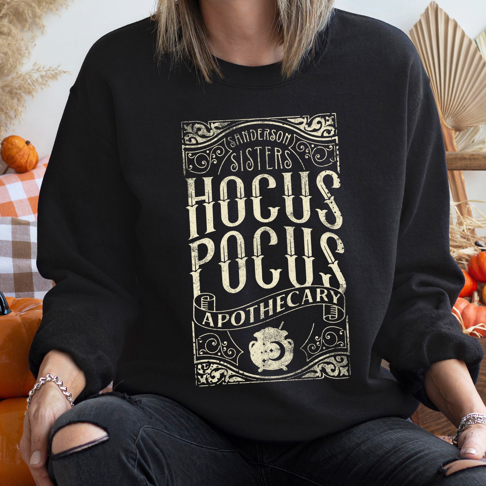 Hocus Pocus Halloween Midnight Spell Collectors Edition Premium Cozy Fleece Sweatshirt