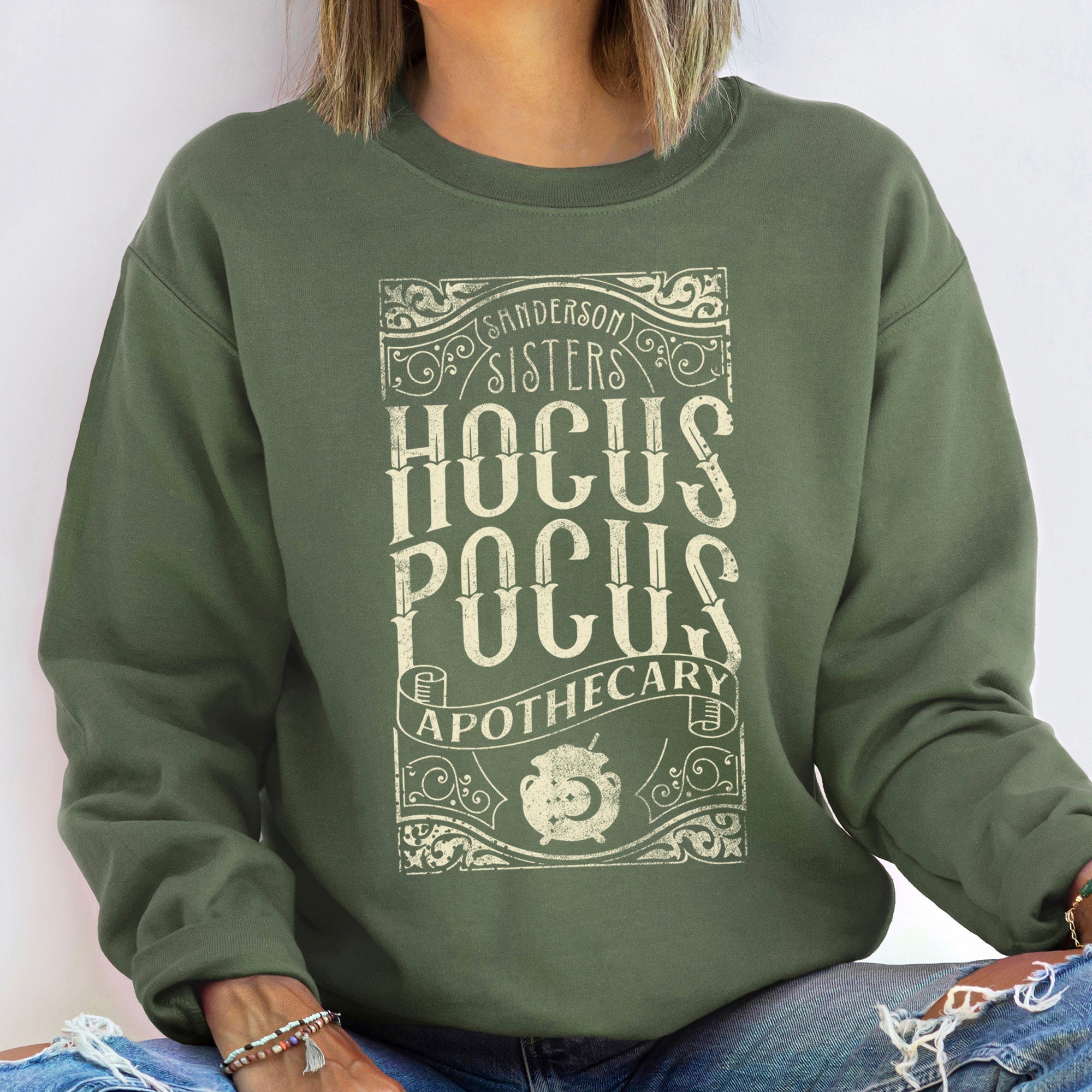 Hocus Pocus Halloween Midnight Spell Collectors Edition Premium Cozy Fleece Sweatshirt