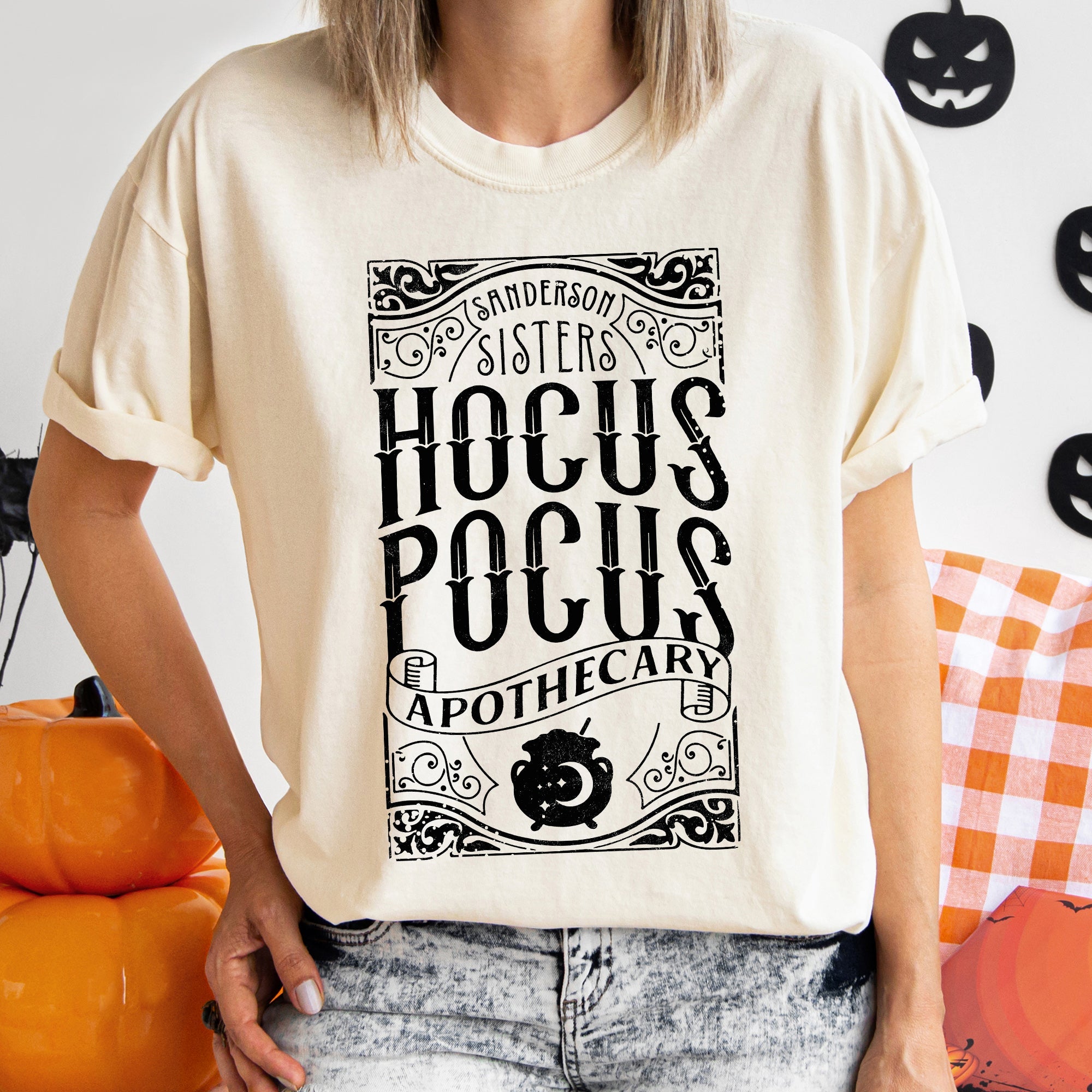 Hocus Pocus Retro Halloween Comfort Colors Tee