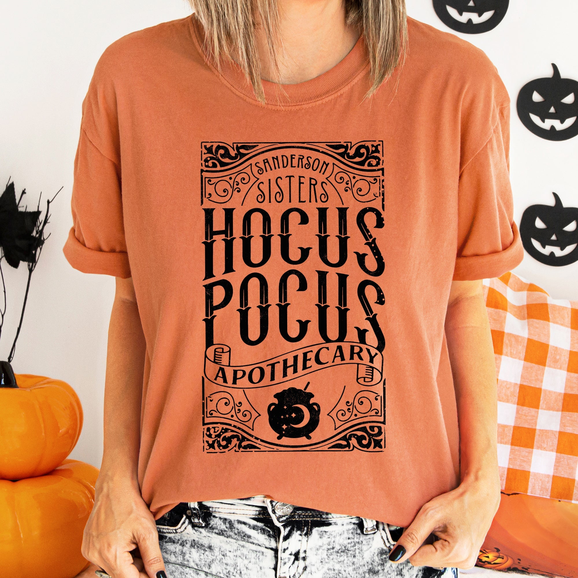 Hocus Pocus Retro Halloween Comfort Colors Tee