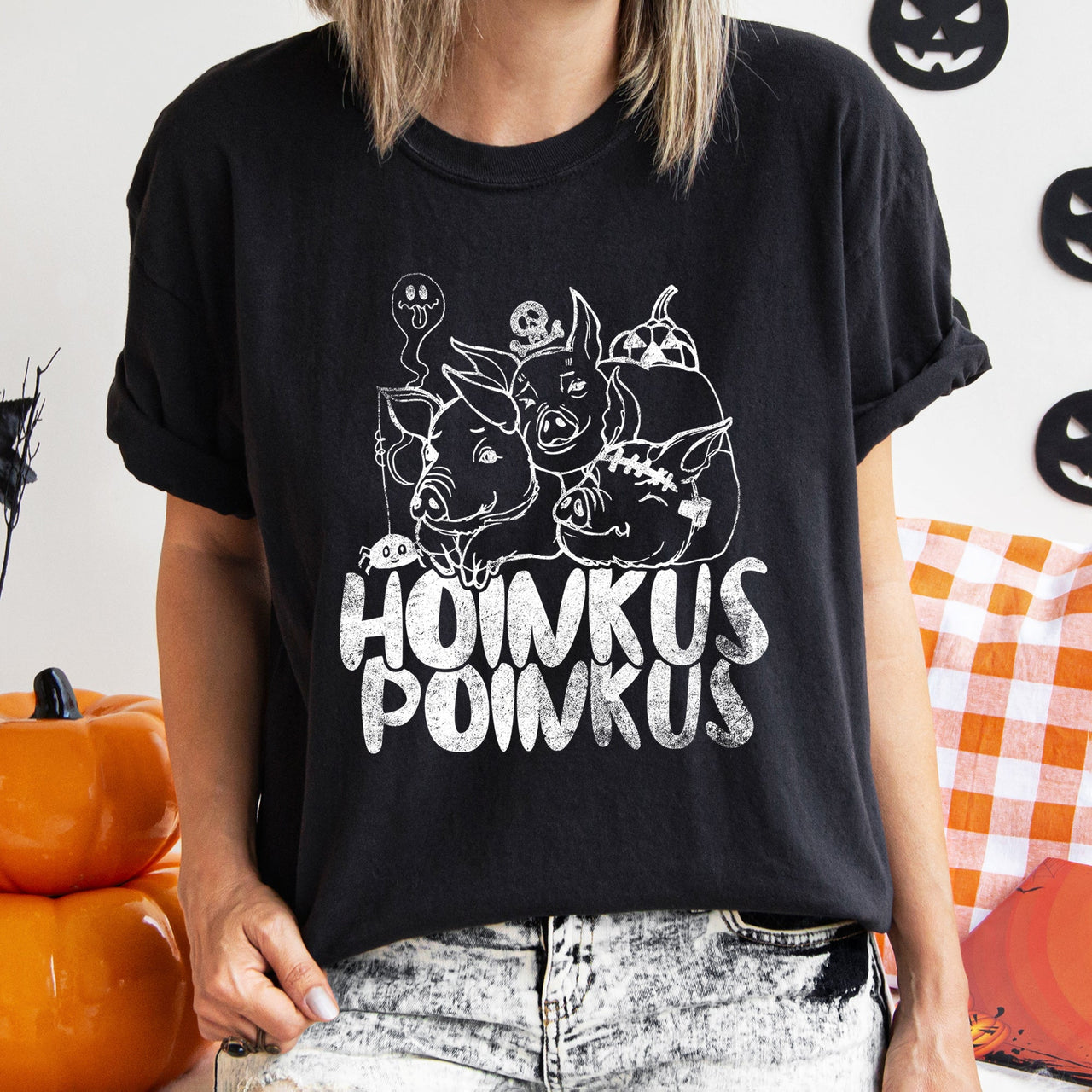 Hoinkus Poinkus Retro Halloween Nostalgic Spooky Graphic Parade Edition Comfort Colors Tee