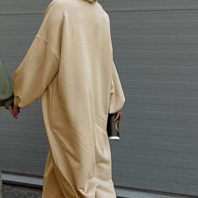 Hooded Sweatshirt Abaya | Hoodie Abaya With Pockets (MA125)